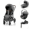 Britax Römer SMILE 5Z Style inkl. liggedel, babysafe pro og vario base - Minearl grey- Kombivognspakker