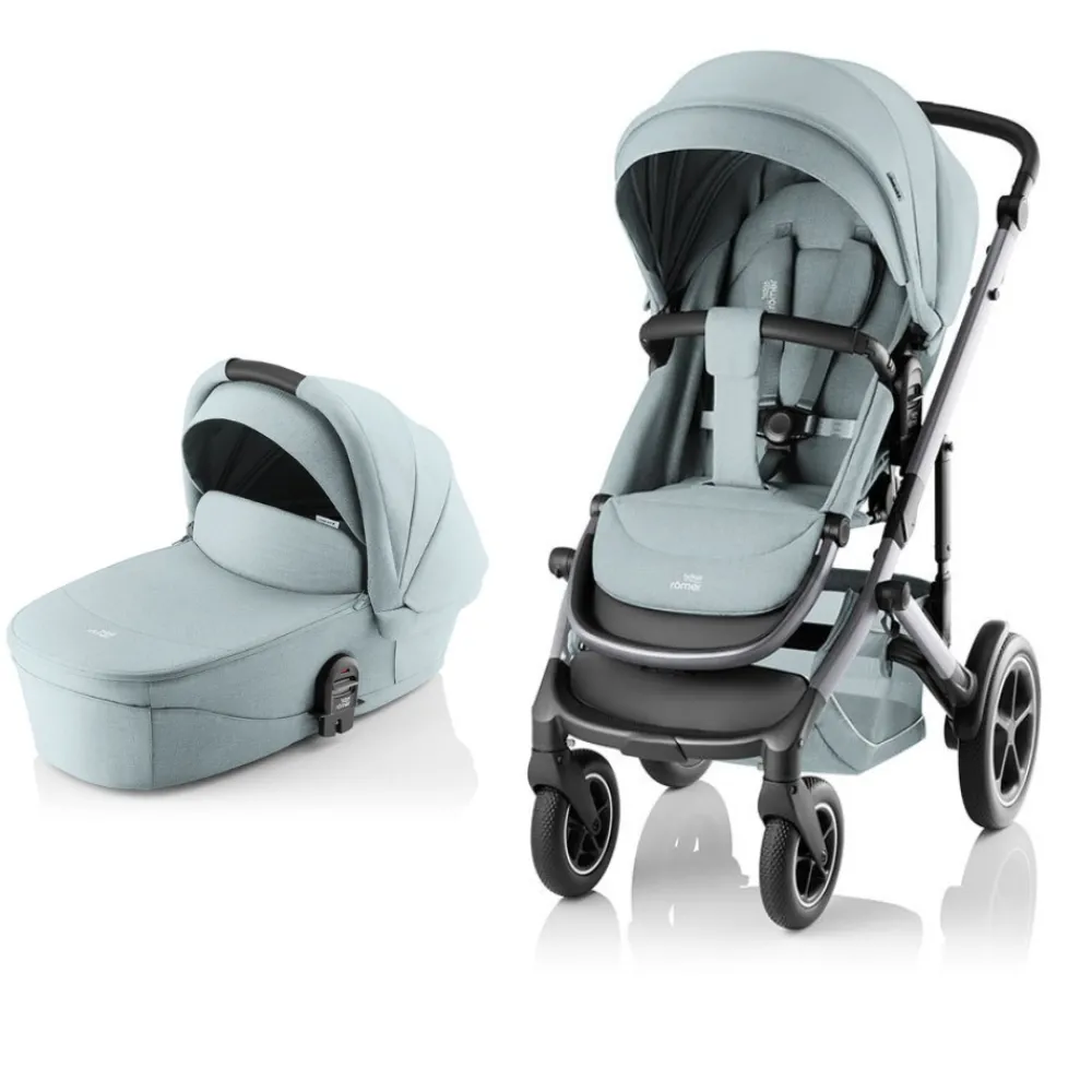 Britax Römer SMILE 5Z Style inkl. liggedel - Harbor blue- Kombivogne Med Flade Sæder|Vognpakker