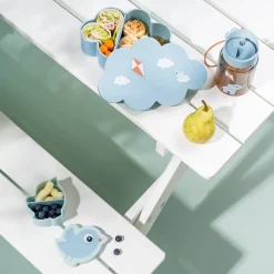 Done By Deer Snack & madkasse m/drikkedunk Playground Blå- Madkasser & Drikkedunke