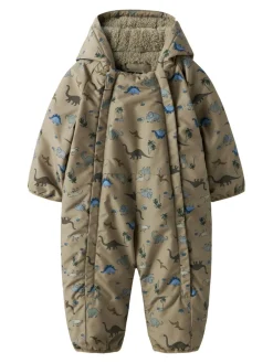 NAME IT Snow05 Flyverdragt - Silver Mink- Køredragter|Flyverdragter