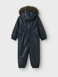 NAME IT Snow10 Glitter Flyverdragt - Dark Sapphire- Flyverdragter