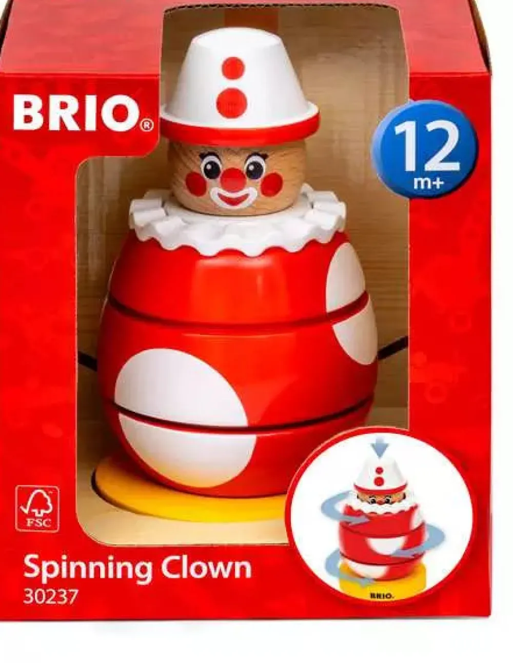 Brio Snurrende klovn 30237- Trælegetøj