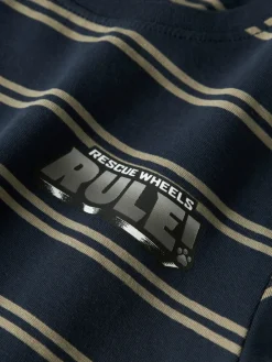 NAME IT Sofus Paw Bluse - Navy Blazer- Bluser