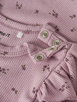 NAME IT Soho Langærmet Body - Keepsake Lilac- Bodystocking Langærmet