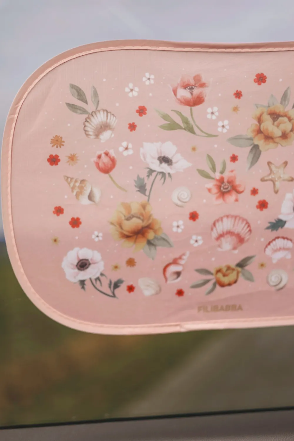 Filibabba Solskærme til bilen 2 stk. - Ocean Blossom- Solskærme