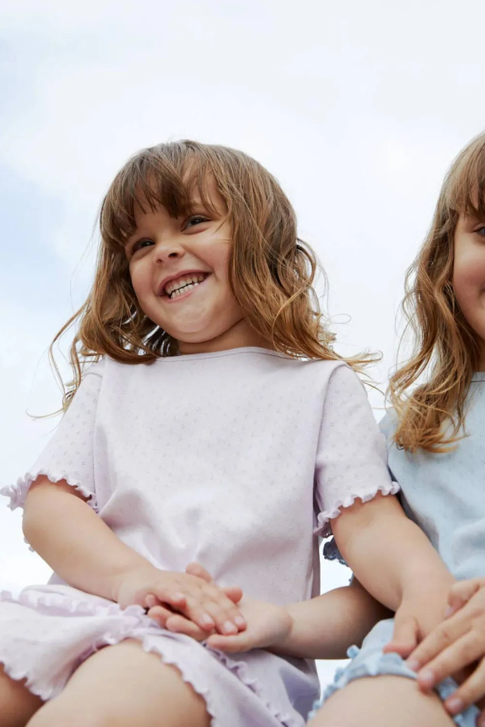 Copenhagen Colors Sommer pointelle t-shirt - LAVENDER- T-Shirts & Toppe