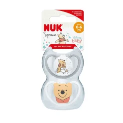 NUK Space Silicon S1 - Winnie The Pooh 2 stk- Sutter