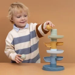 Little Dutch Spiral tårn - Blå- Kuglebaner