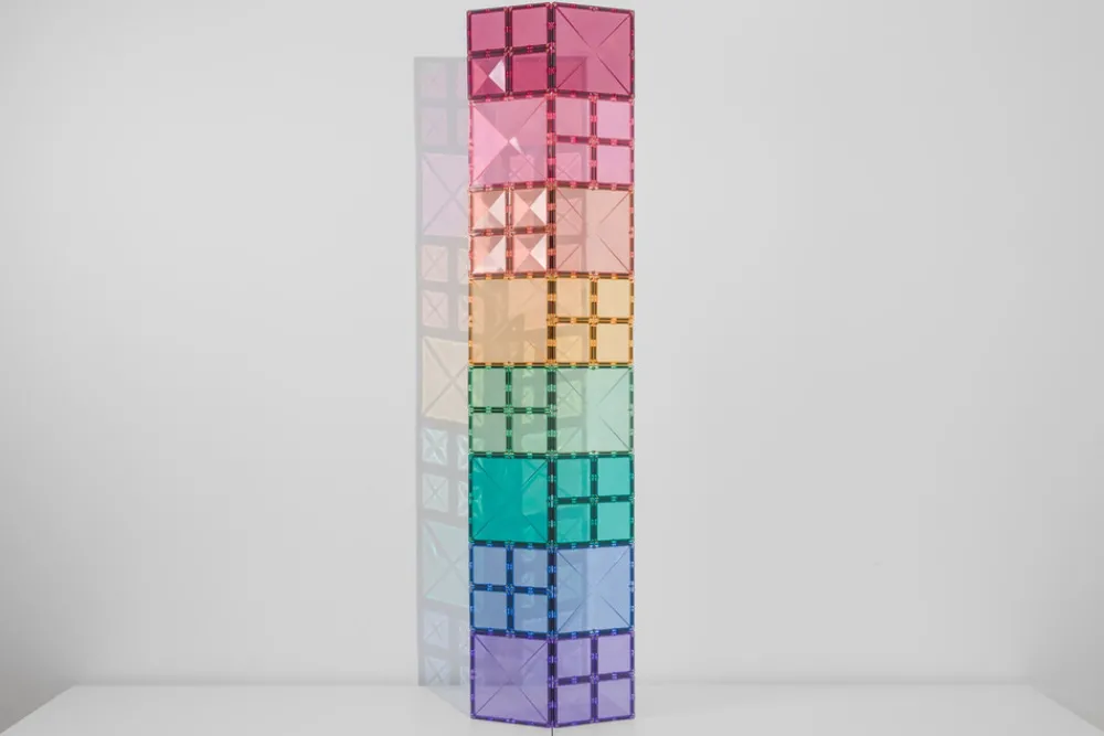 CONNETIX Square Pack - magnetsæt 40 dele - pastel- Magnetlegesæt