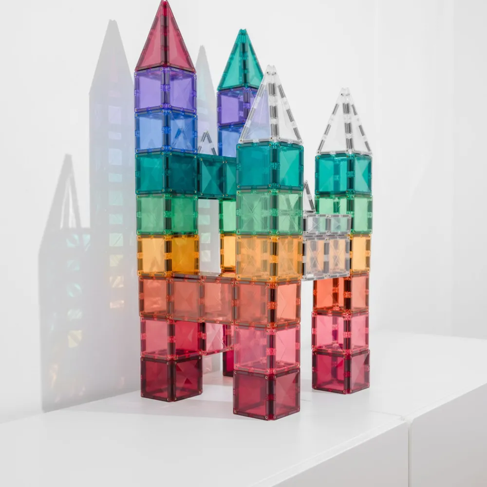 CONNETIX Square Pack - magnetsæt 40 dele - pastel- Magnetlegesæt