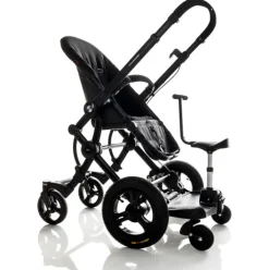 Bumprider Søskendebræt Med Sæde - Sort- Ståbræt