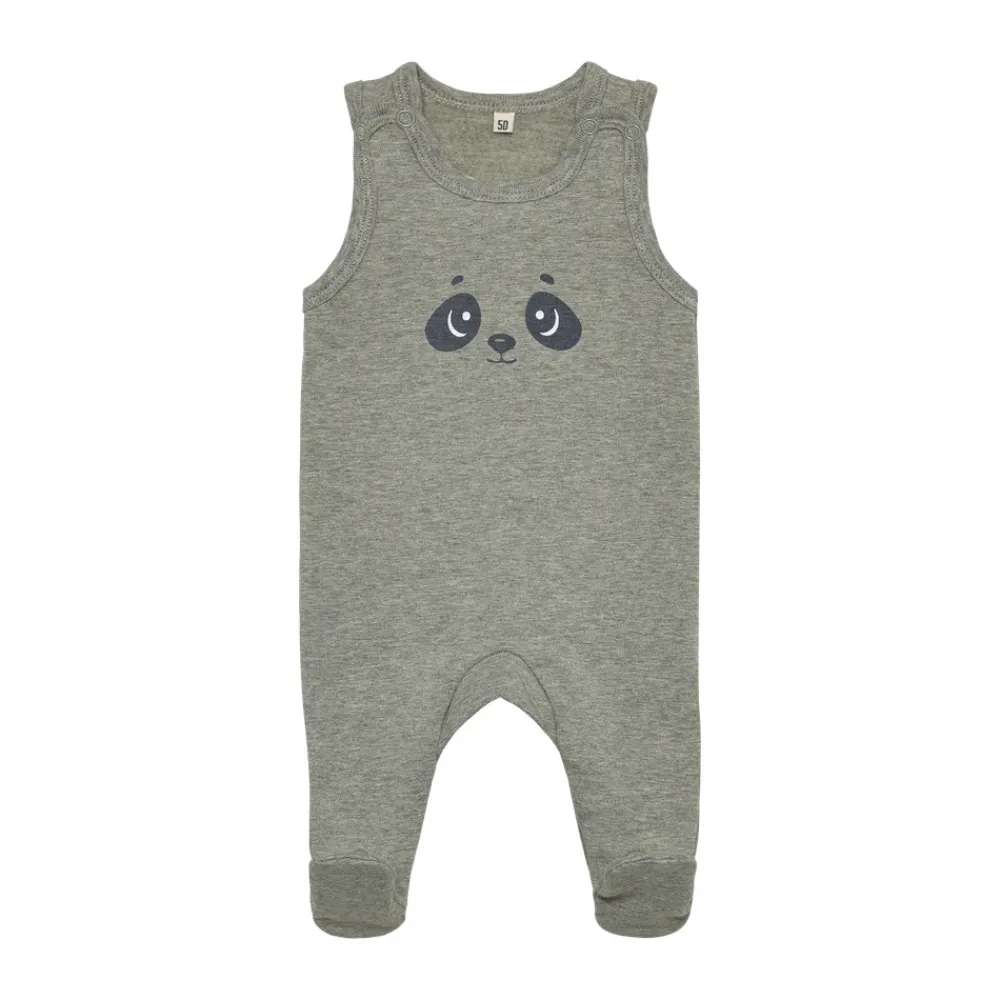 BeKids Sæt m. Body Langærmet+Overall - 9709- Bodysæt|Heldragter M. Fod
