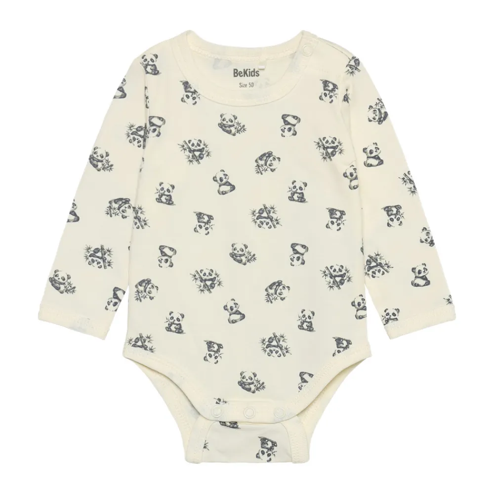 BeKids Sæt m. Body Langærmet+Overall - 9709- Bodysæt|Heldragter M. Fod