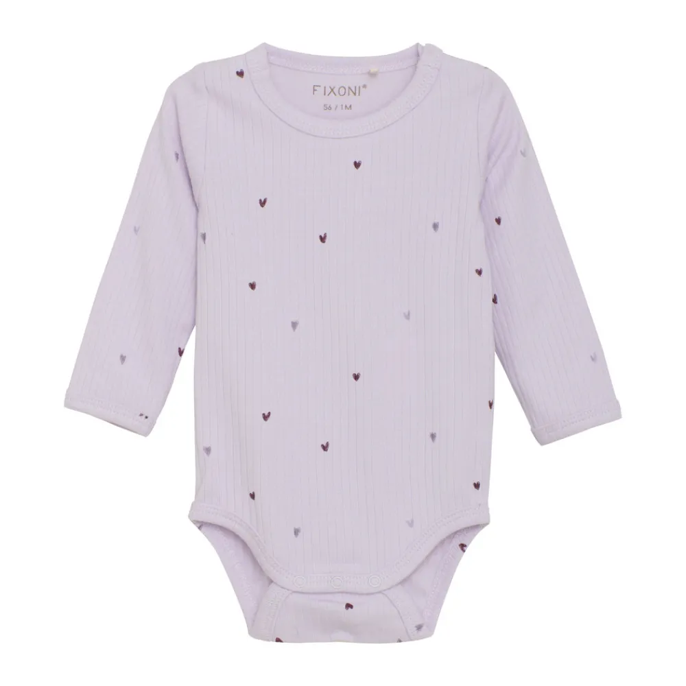 Fixoni Sæt m. Body og Sweat Romper - 6810- Heldragter M. Fod