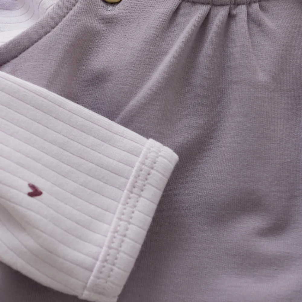 Fixoni Sæt m. Body og Sweat Romper - 6810- Heldragter M. Fod