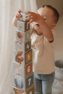 Little Dutch Stabeltårn Pap - Forest Friends- Aktivitetslegetøj