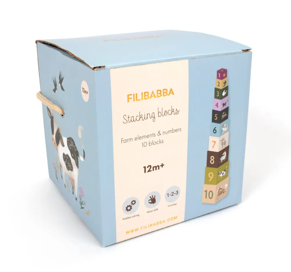 Filibabba Stableklodser - Bondegården- Stabelklodser