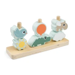 Done By Deer Stablelegetøj Happy clouds Farvemix- Stabelklodser