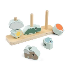 Done By Deer Stablelegetøj Happy clouds Farvemix- Stabelklodser