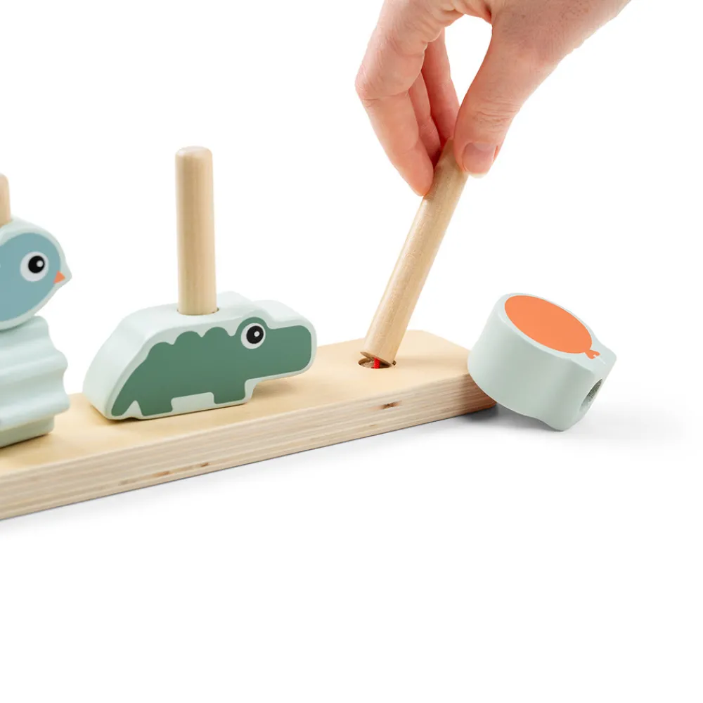 Done By Deer Stablelegetøj Happy clouds Farvemix- Stabelklodser