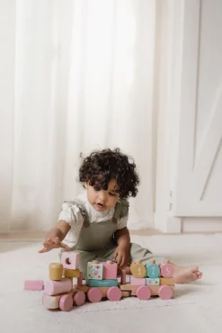 Little Dutch Stabletog pink - Fairy Garden- Togbaner & Tog|Trælegetøj