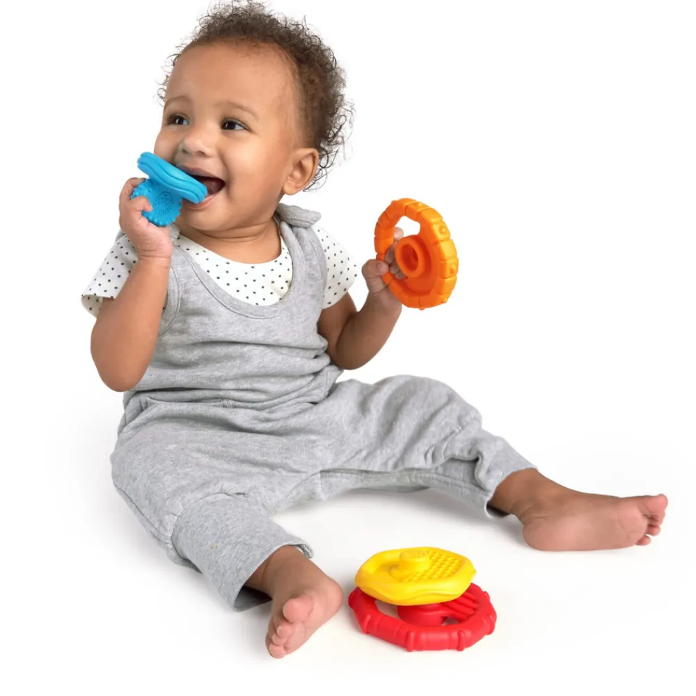 Baby Einstein Stack & Teethe Multi-tekstur legesæt m. bideringe- Stabelklodser