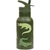 A Little Lovely Company Stainless steel drink bottle: Crocodiles- Madkasser & Drikkedunke