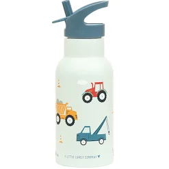 A Little Lovely Company Stainless steel drink bottle: Vehicles- Madkasser & Drikkedunke
