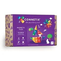 CONNETIX Starter Pack - magnetsæt 60 dele - rainbow- Magnetlegesæt