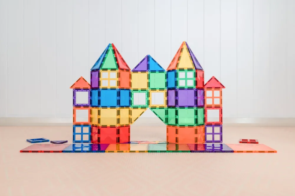 CONNETIX Starter Pack - magnetsæt 60 dele - rainbow- Magnetlegesæt