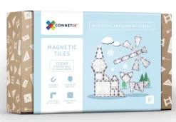 CONNETIX Starter Pack - magnetsæt 34 dele - clear- Magnetlegesæt