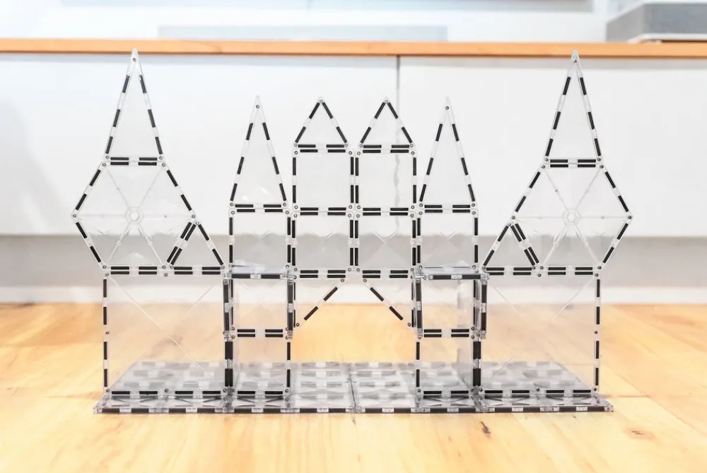 CONNETIX Starter Pack - magnetsæt 34 dele - clear- Magnetlegesæt