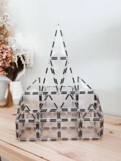 CONNETIX Starter Pack - magnetsæt 34 dele - clear- Magnetlegesæt