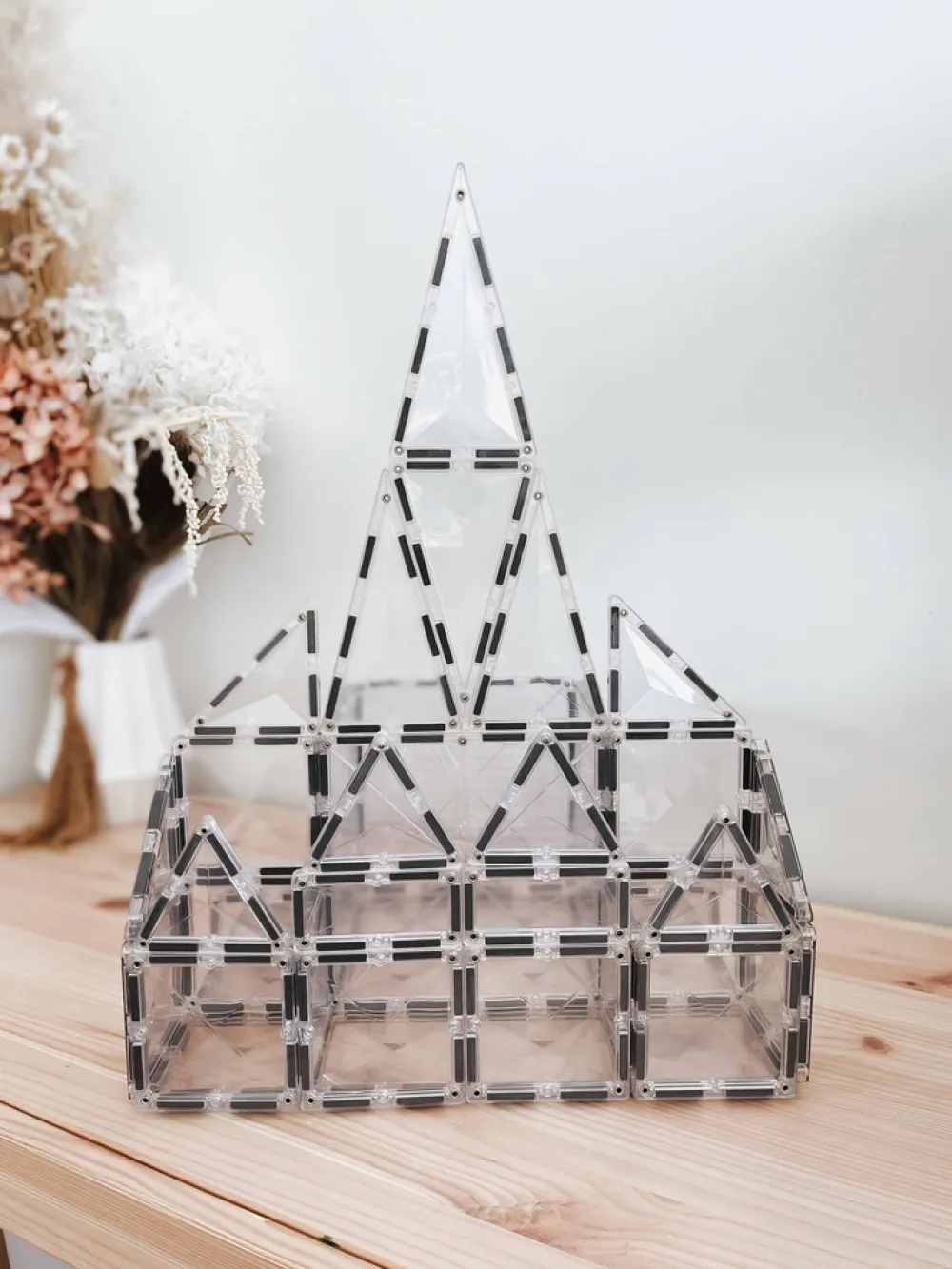 CONNETIX Starter Pack - magnetsæt 34 dele - clear- Magnetlegesæt