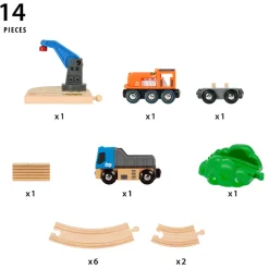 Brio Startsæt Løft & Læs - FSC®- Togbaner & Tog
