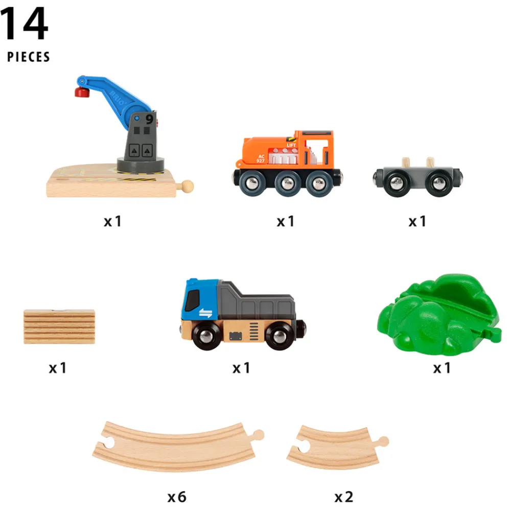 Brio Startsæt Løft & Læs - FSC®- Togbaner & Tog