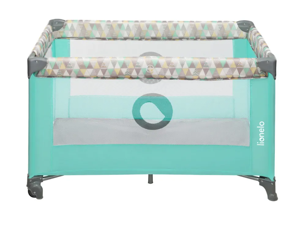 Lionelo Stefi kravlegrå grå - multicolor-Børn Rejsesenge & Kravlegårde