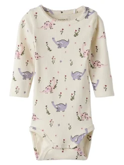 NAME IT Stella Langærmet Body - Baby'S Breath- Bodystocking Langærmet