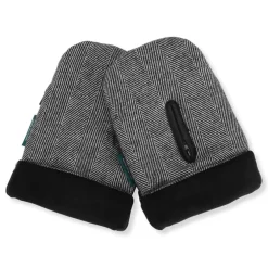 KongWalther Østerbro handsken - black strips- Vognhandsker