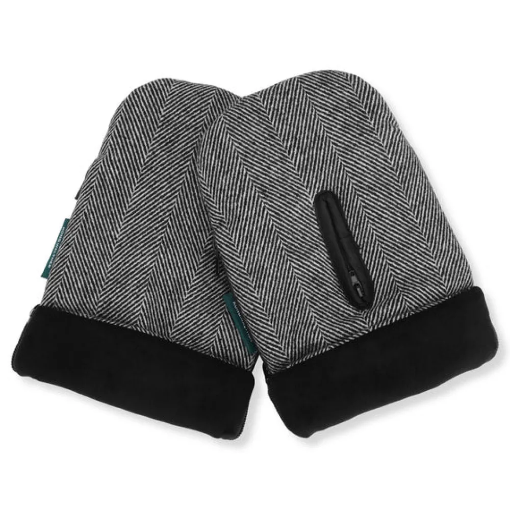 KongWalther Østerbro handsken - black strips- Vognhandsker