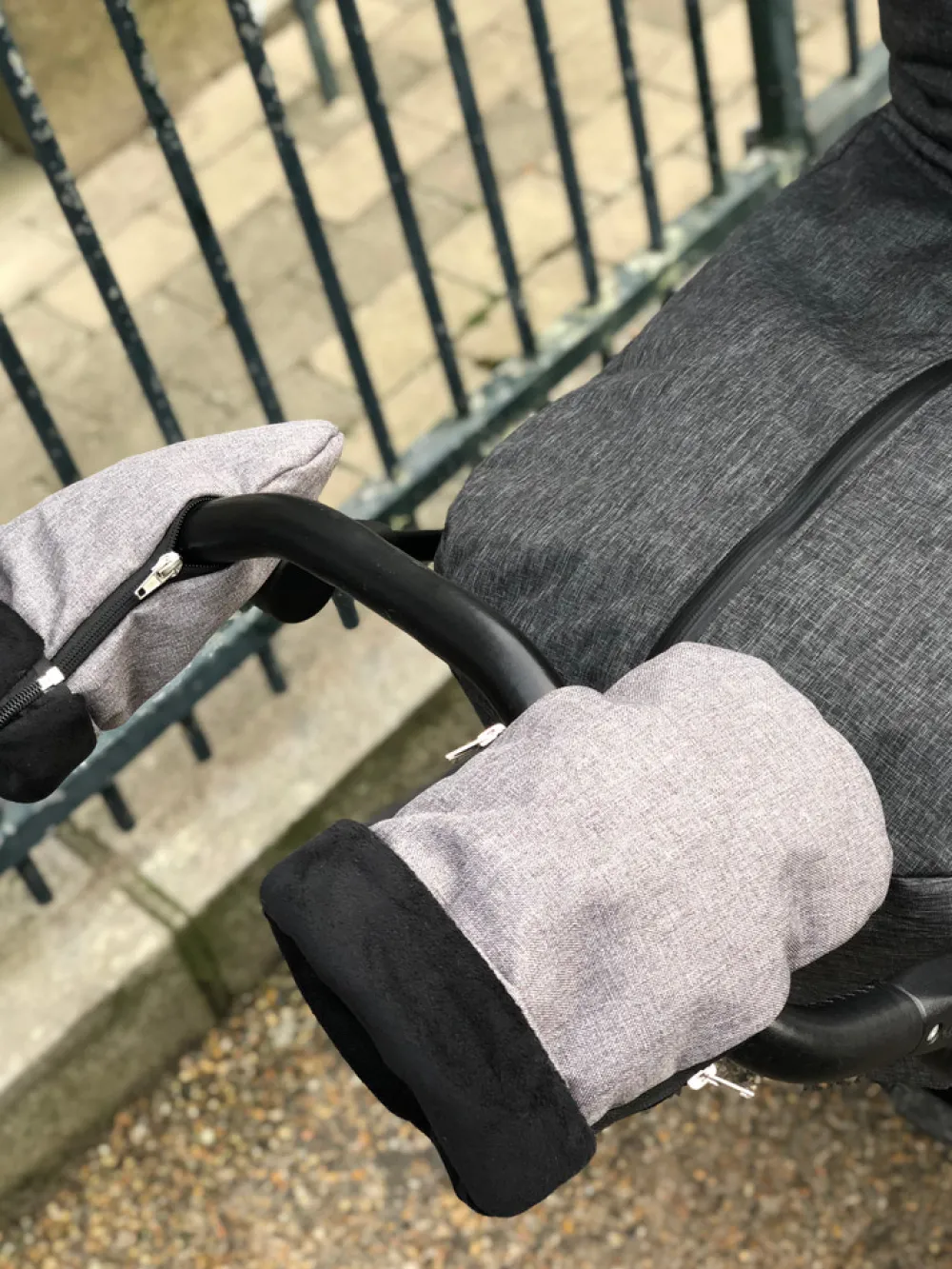 KongWalther Østerbro handsker - grå- Vognhandsker