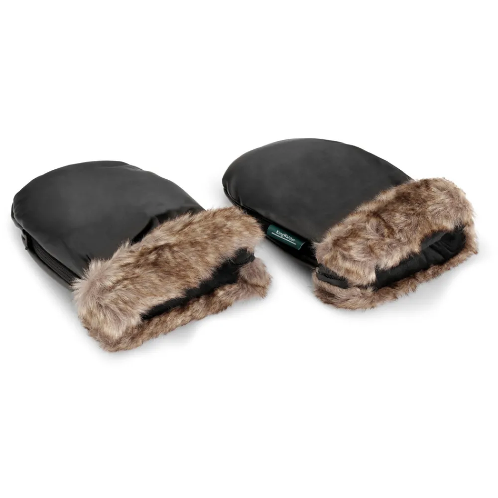 KongWalther Østerbro handsker - sort fur- Vognhandsker