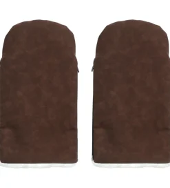 KongWalther Østerbrohandsken - Chocolate Brown Faux Suede- Vognhandsker