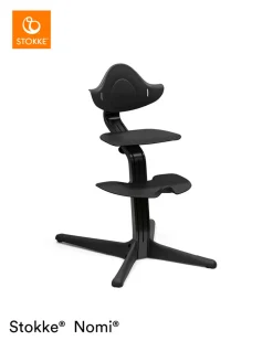 Stokke Nomi Stol - Black/Black-Børn Højstole Uden Tilbehør