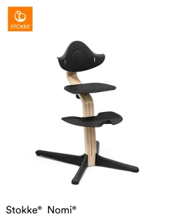 Stokke Nomi Stol - Natural Black-Børn Højstole Uden Tilbehør