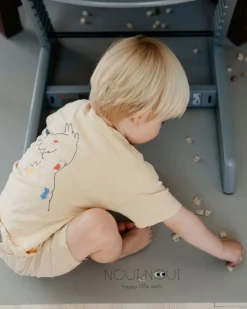 NOUI NOUI Stole underlag - Oliven grå-Børn Tilbehør Til Højstole