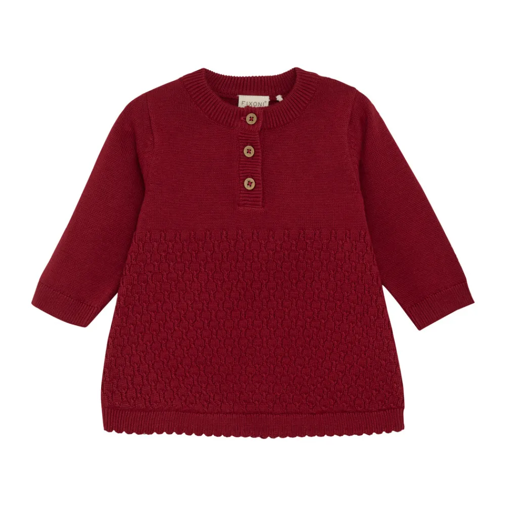 Fixoni Strik Kjole - 4635- Juletøj|Kjoler