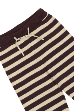 PETIT PIAO Strikbukser - Off White/Brown- Bukser