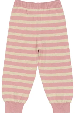 PETIT PIAO Strikbukser - Off White/Rosa- Bukser