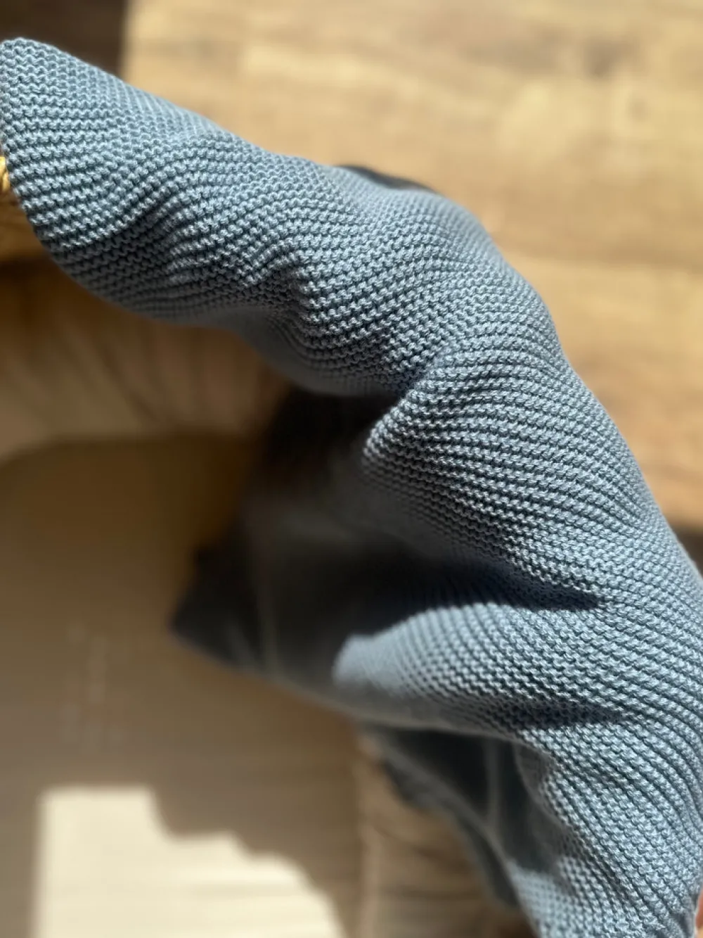 Vanilla COPENHAGEN Striktæppe - Misty Blue - økologisk-Børn Tæpper